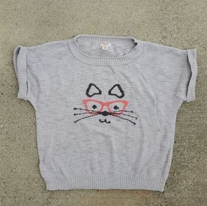 Cat Short-sleeved Sweater